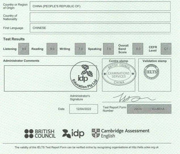 gmks8533's tweet photo. My IELTS score just came in! Overall 7.5—couldn’t have pulled this off without all the late-night practice grind. Ready to chase my study abroad dream now! https://t.co/NerDglhYXn