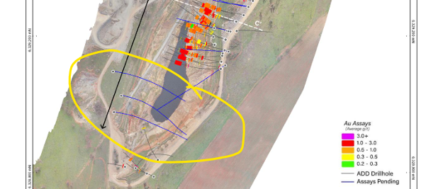 DavideFalco3's tweet photo. Markets in general are asleep on gold co's creating a buy opportunity 

$ADD updates to date have consistently delivered results 

That southern section historically has shown even wider &amp; thicker mineralisation ..

$ADD "MRE due in coming weeks " https://t.co/0qvO9QQLw9
