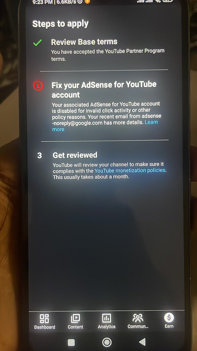 prmdfinesse01's tweet photo. @AmDestinychris @mayowaofyt Bro you need to understand that isn't the case, my channel stopped monetizing on the 5th of August, I had applied using a new Adsense, I have never had a Google Adsense before, and I have never paid for views or even watched my own videos repeatedly. https://t.co/ZsLim847au