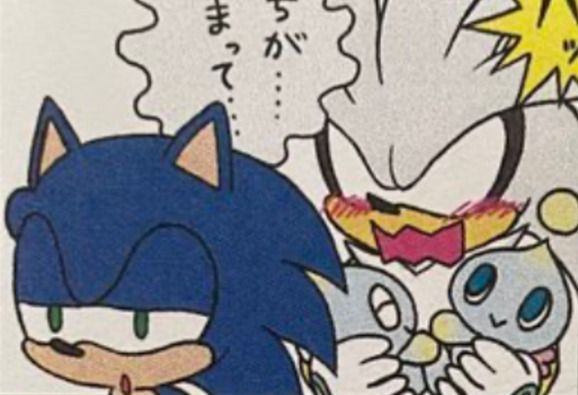 PrettyFluffyBoy's tweet photo. Sonic gets everyone blushing, even Silver. He has such a natural, exhilarating charisma about him that it catches them off guard. He just has that effect on people.

Like the thrilling way an adventure gets the heart racing. https://t.co/CyfkoPhtmg