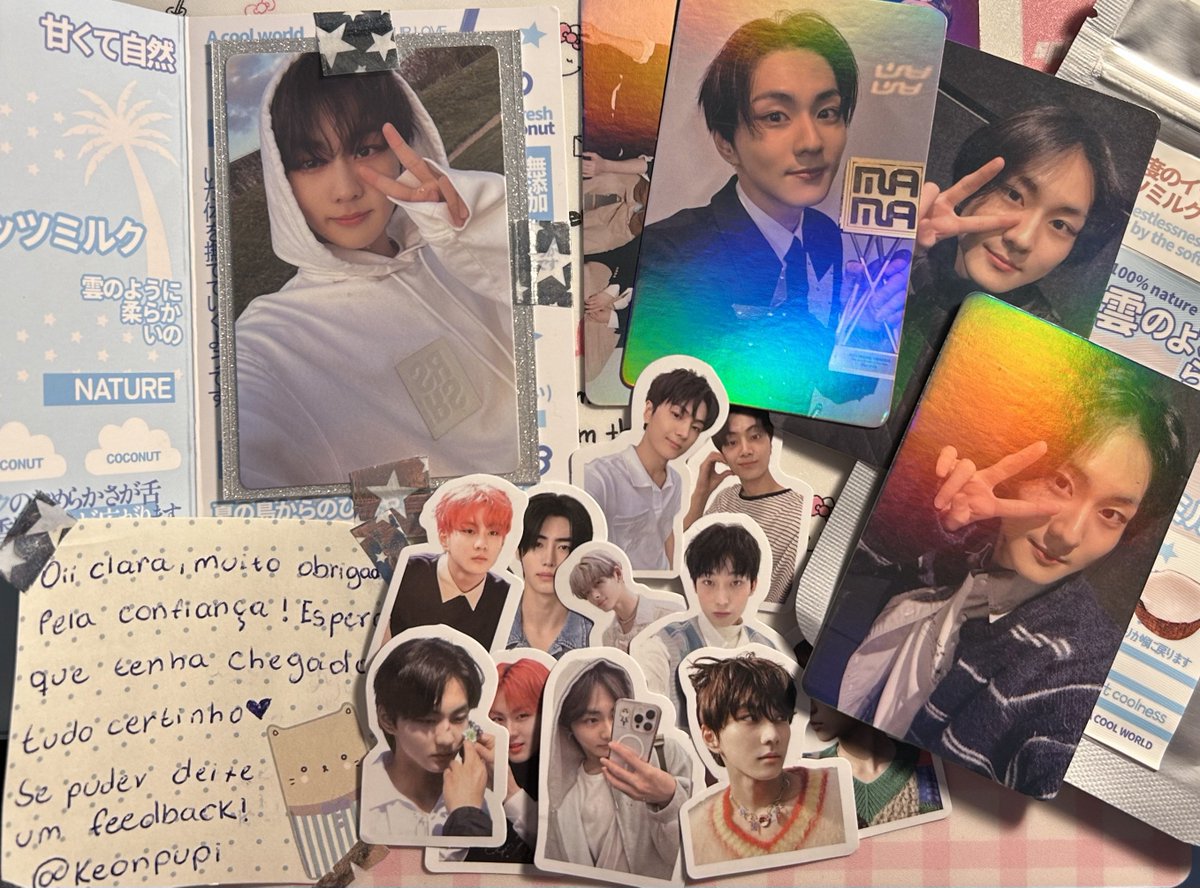 jqykewon's tweet photo. feedback super hiper mega positivo pra
@keonpupi que me enviou esse won na embalagem maaaais linda do mundo :,) tudo chegou absolutamente perfeito e seguro, foi super rapido, todo o processo foi tranquilo e ela é um amor. muitissimo obrigada mais uma vez mia 💘💘 https://t.co/HkWup6Apf2