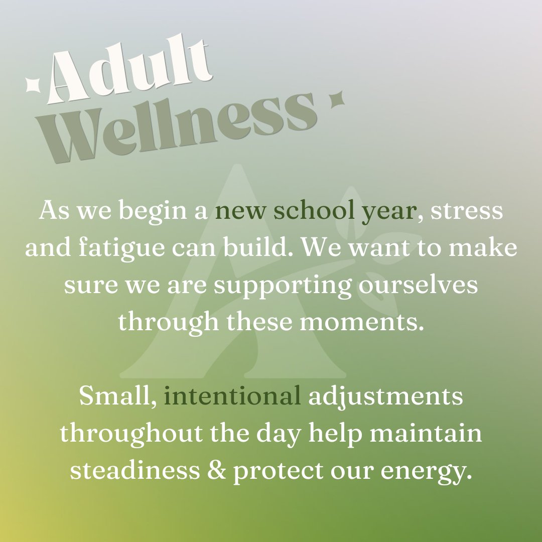 AADULLC's tweet photo. Wellness starts with small, intentional choices. Try one shift that supports your well-being: pause and ground yourself when stress rises, set healthy boundaries, and stay hydrated. Small habits can make a big difference!

#AADULLC #WindDownWednesday #EducatorWellness #SelfCare https://t.co/039P4udxOz