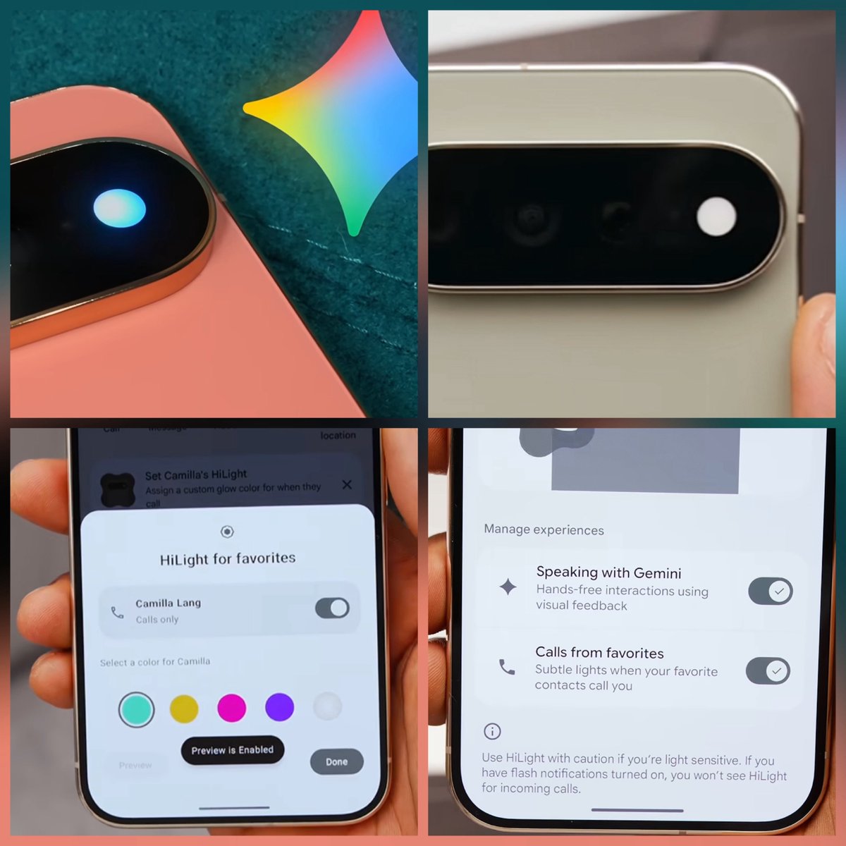 DemonsTech12's tweet photo. The new HiLight feature on the Pixel 11 Pro. 👀✨

The LED light reportedly has two functions:

• Glows when you speak with Gemini 🤖
• Lights up when someone calls 📞
Would you actually use this?

#Pixel11Pro #GooglePixel https://t.co/c4CyFSbqn6