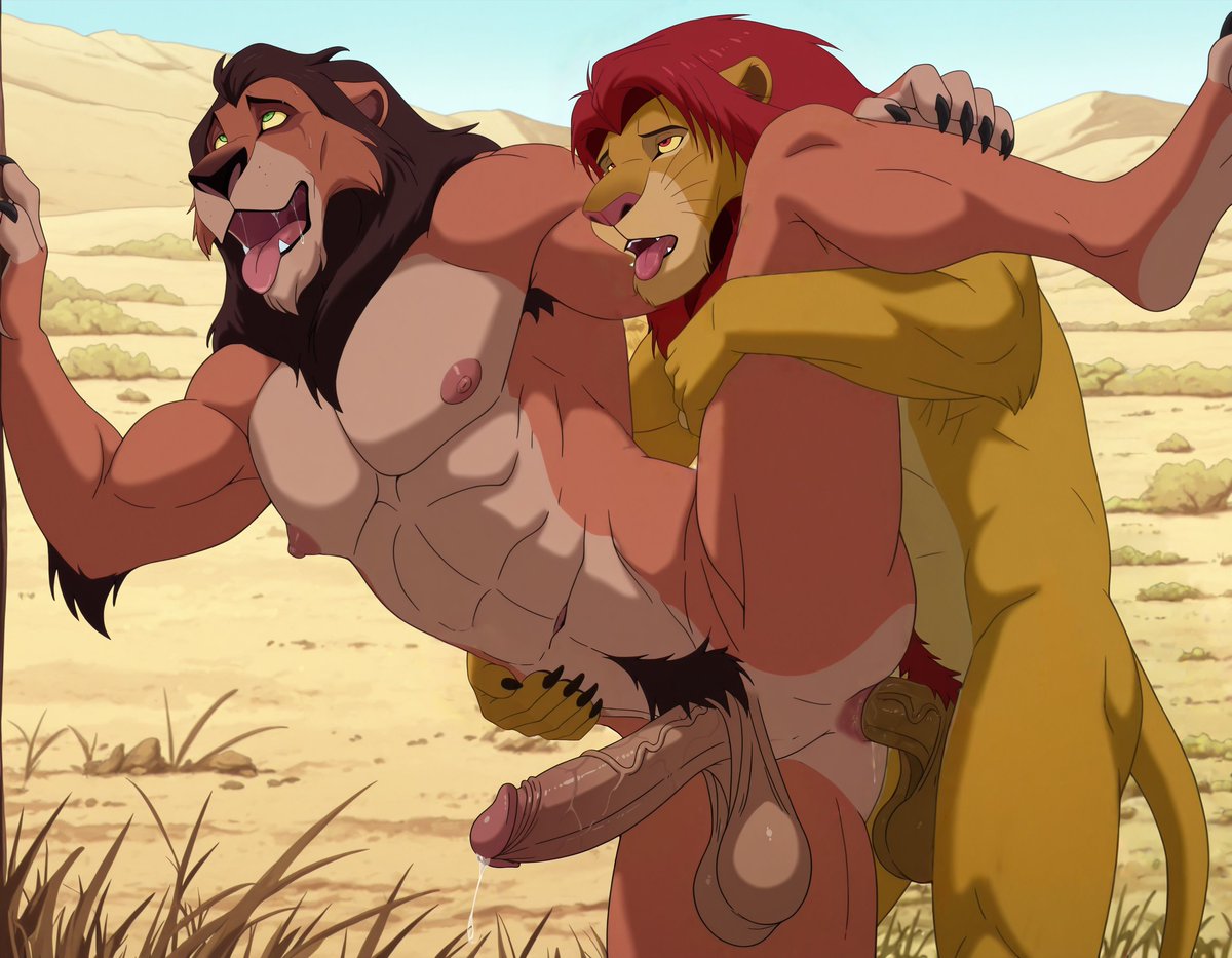 booster_rex's tweet photo. Scar &amp; Simba - The Lion King https://t.co/5CbBhxSd9m
