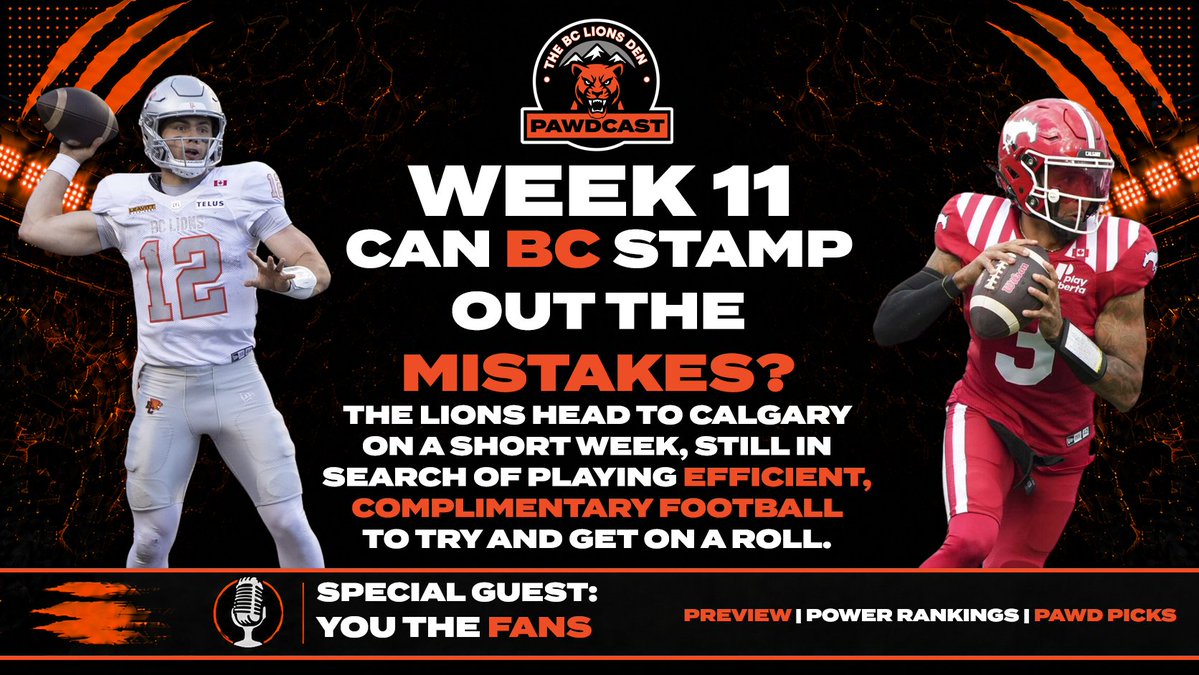 BCLionsDen's tweet photo. Show tonight, flight to Calgary in the morning to take in the Stamps and @BCLions. Join us at 7:30pm LIVE on https://t.co/gAN7PX6GiN and SUBSCRIBE! Help us hit our next goal of 200 Youtube subs. #Pawdcast #Roadto1000 #BCLions #CalStampeders #CFL https://t.co/A7OlN3duxy
