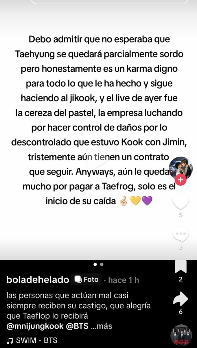 seven_up97's tweet photo. @jungkoompletos Vengo a exponer a una anti de mrd4 que esta en tt. Le tira un montón de hate a Tae y se hace llamar "ARMY", esta ENFERMA esta tipa https://t.co/ByvIW7Aa43