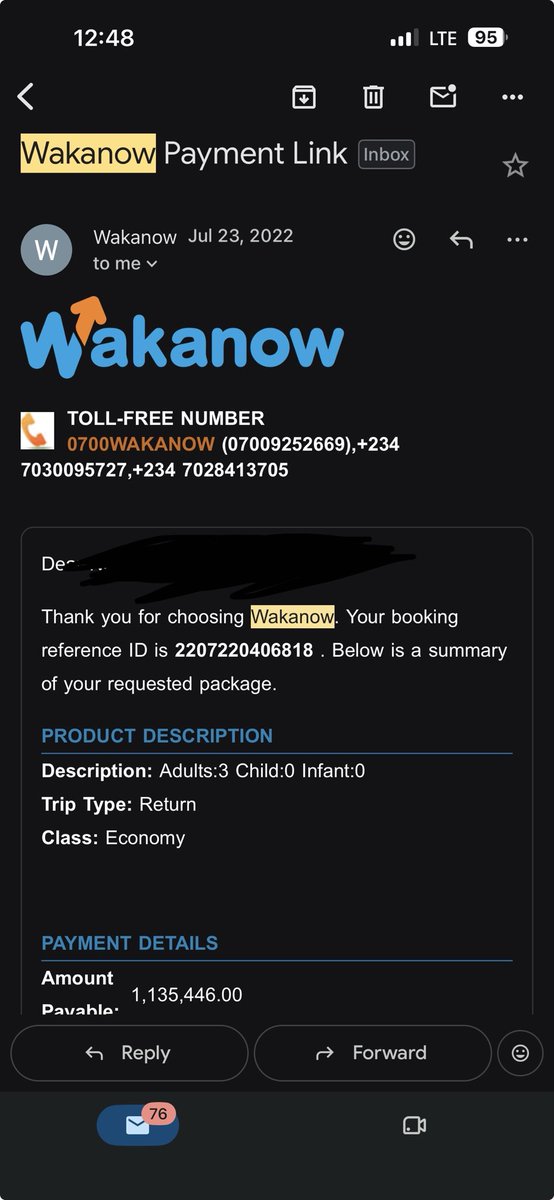madamcondensed's tweet photo. @notsomystique @oluwaflojo I went to Dubai 3 times in 5 months.
3 Return adults tickets was ₦1,135,446.00 thats 378,482 per person &amp; wakanow added admin fee. I think they issued dubai visa free when you book flights with them. If I booked directly, it’ll have been cheaper https://t.co/napajXFWTb