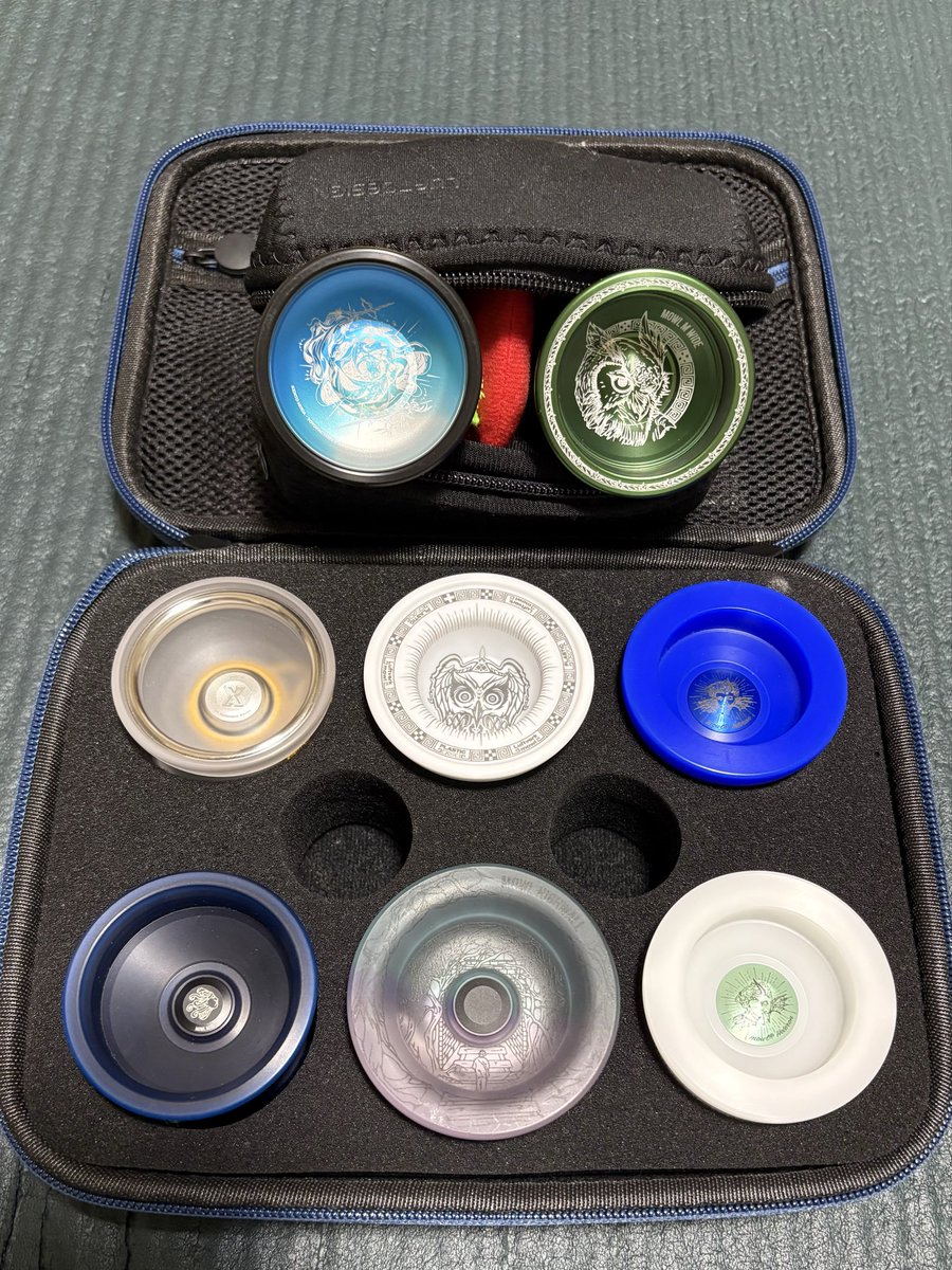 mushi2236's tweet photo. 姫路でもなんでもなくただの帰省お供ヨーヨー
一番好きなカルテジア、新練習機M wide
そしてマウルのプラヨー達
実際こんなに振れないけど持っていきたくなる病 https://t.co/eMgJavbfAr