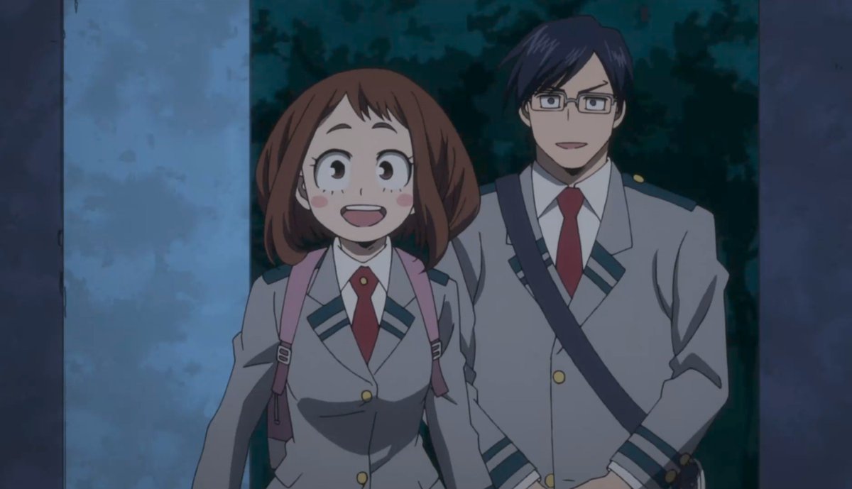 YHimeragi41766's tweet photo. AND WHEN DEKU LEFT UA AT NIGHT, BUT WHEN IT WAS TIME TO GO HOME, HE SAW THAT OCHACO AND IIDA WERE WAITING FOR HIM SO THEY COULD GO HOME TOGETHER 🥺 https://t.co/NWXxSXYbuz