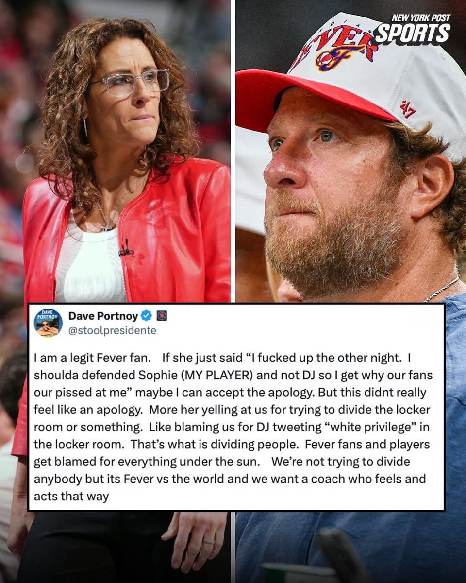 Michael34952's tweet photo. I Nominate Dave Portnoy For Indiana Fever Head Coach. At least he will stick up for his players. LFG !!! 💪🇺🇸

#IndianaFever 
#WNBA https://t.co/otgC6GhBiT