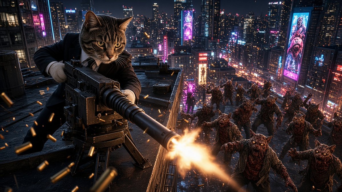 twuttra's tweet photo. Agent George during the Zombie apocalypse.
(a grok generated image) https://t.co/j27ctqam35