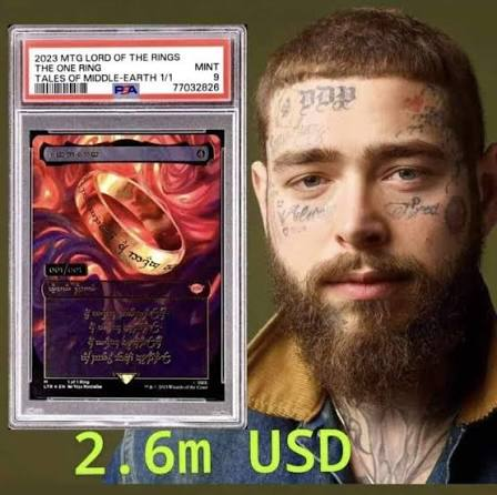 PeakHobby's tweet photo. Post Malone @PostMalone was a guest on #GameKnights to celebrate the release of Magic: The Gathering - The Hobbit
He plays the $2.6m One Ring and comes from behind to win the Commander battle!
Watch the fun and hilarious full YouTube of the battle below! https://t.co/tFzpfaj7ab
