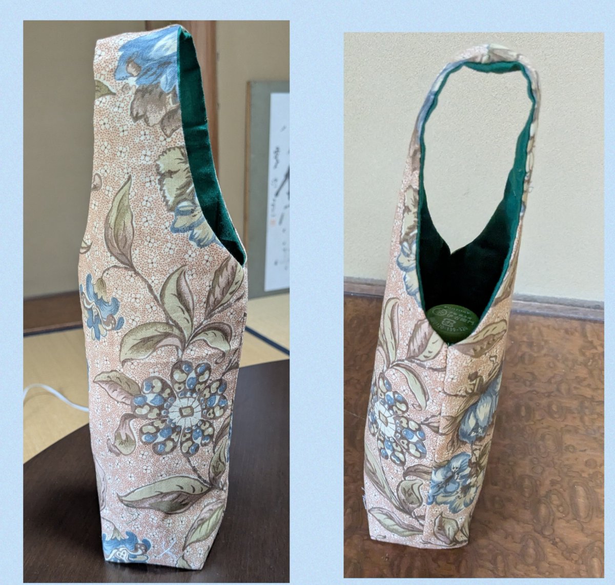 sachanchi's tweet photo. 最近のチクチク会はロープハンドルバッグとボトルホルダーを作っています🧵🪡 https://t.co/IjWU2Z08KL