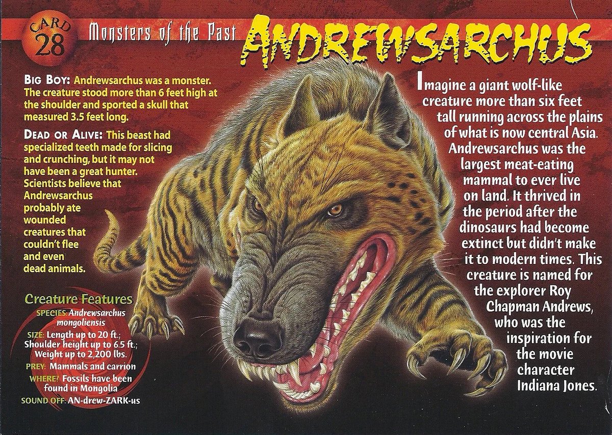 Visceral9000's tweet photo. I love how Weird n’ Wild Creatures has designs that are clearly inspired by Walking with Beasts.

A moment of peak meets peak https://t.co/dUrsLYHoUo