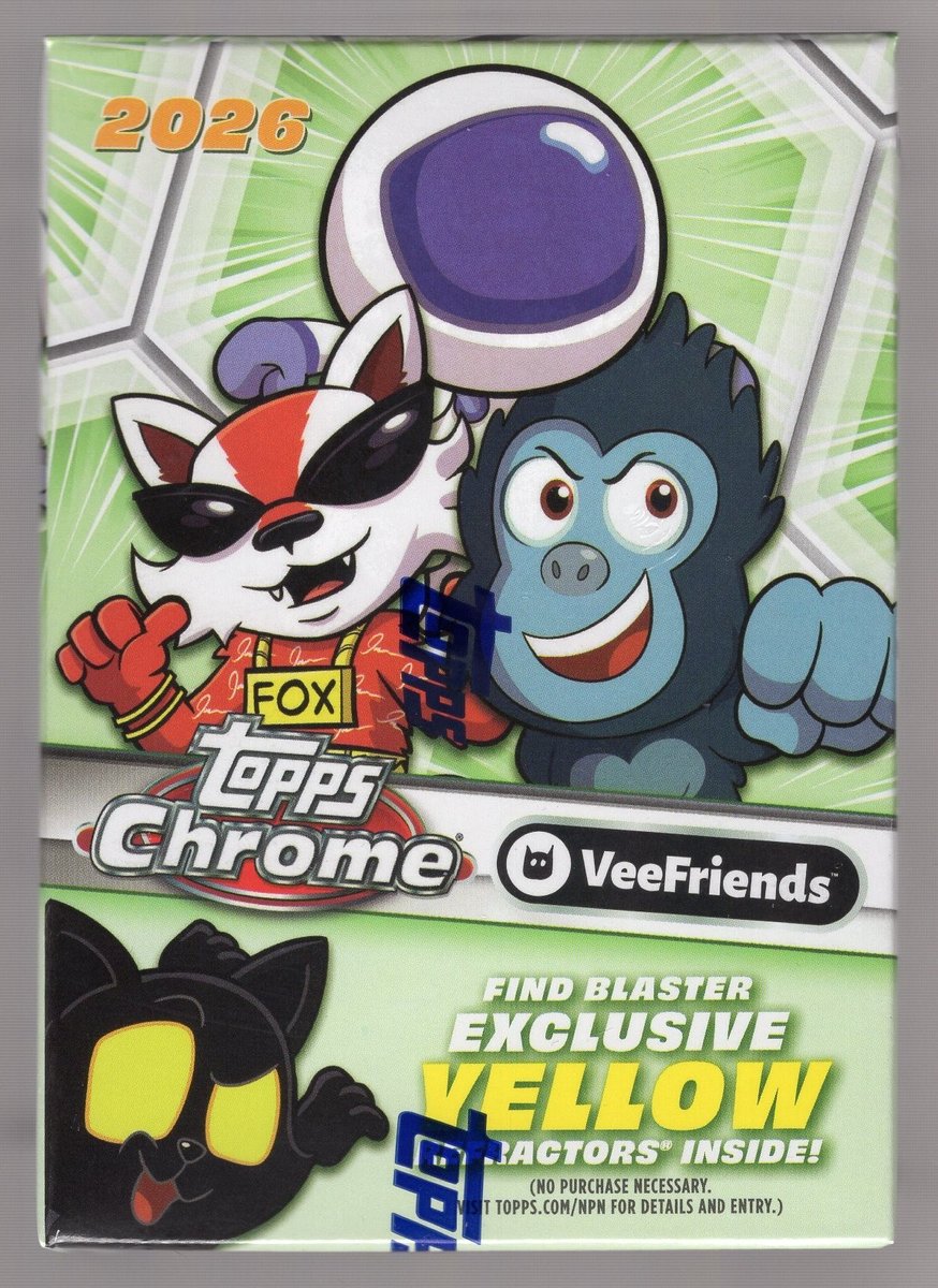 VFChrome26Sales's tweet photo. VeeFriends Chrome hour: 6 sales, $178.63 volume
Top 2:
1. $62.00 2026 Topps Chrome VeeFriends Factory Sealed Mega Box Series 2 - 8 Packs/56 Cards
2. $60.00 2026 Topps Chrome VeeFriends-Original Sketch Selections- Empathy Elephant #OSS-5 https://t.co/F7dv1U9Ixl