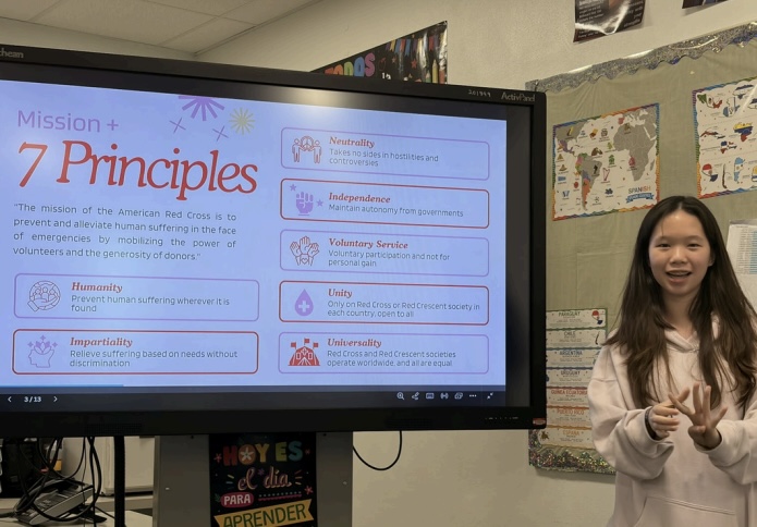 SFLRedCross's tweet photo. 🌟 This #InternationalYouthDay, we're celebrating Sophia Lander, a South Florida Red Cross youth volunteer who helped lead the 2026 International Humanitarian Law Youth Action Campaign.

Her leadership shows how young people can turn ideas into meaningful action. ❤️ https://t.co/x8GhITDwra