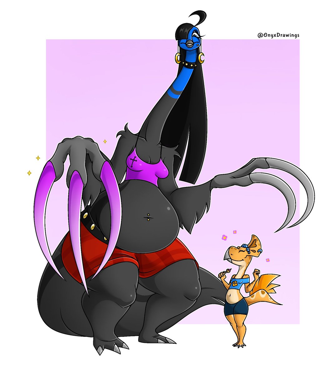 OnyxDrawings's tweet photo. Therizinosaurs should be proud of their nails 💅 https://t.co/Est6tDFq6n