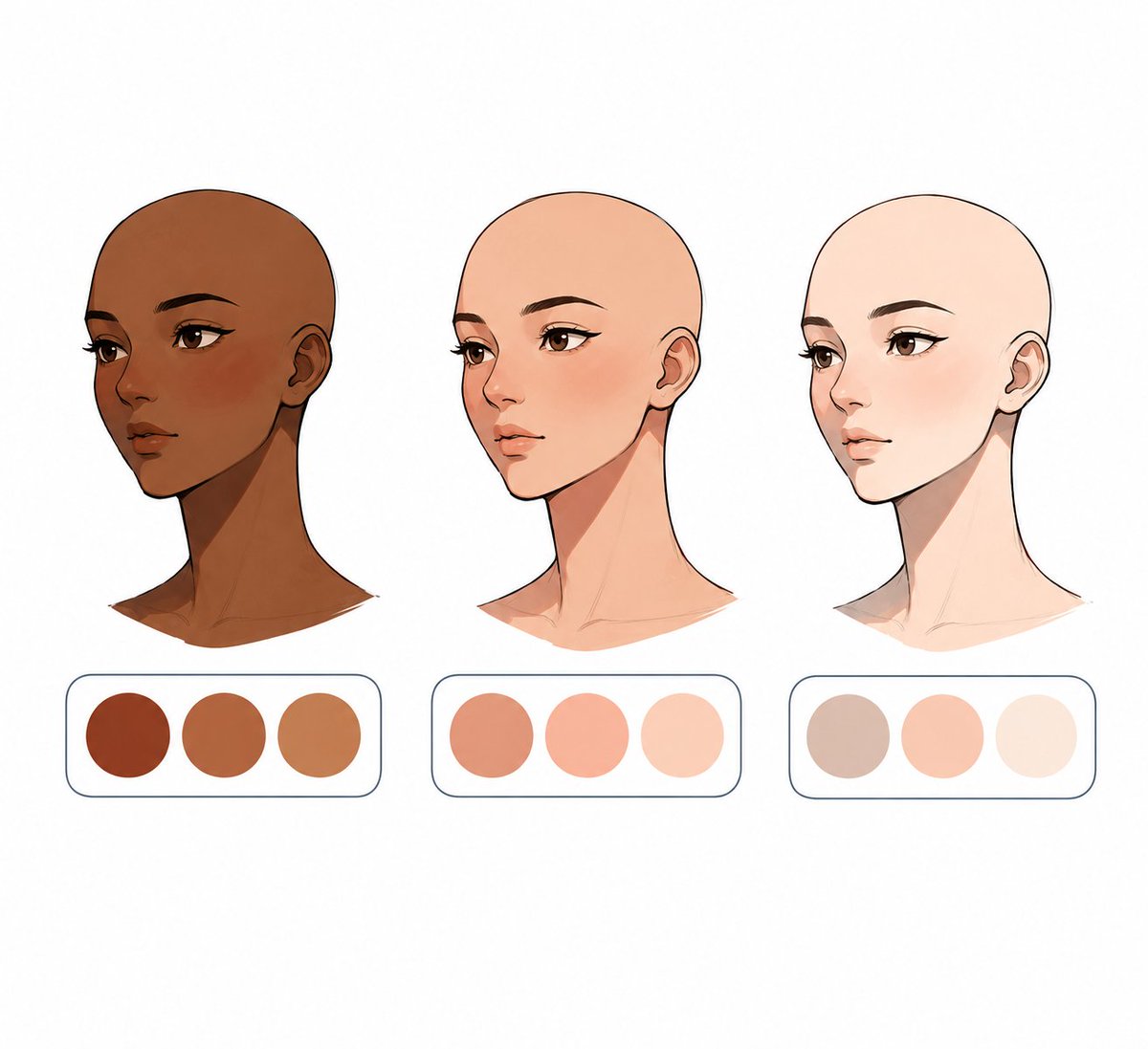 ArtHarbor_'s tweet photo. Skin tones are more than just picking one color 🎨 https://t.co/0ntajW960g