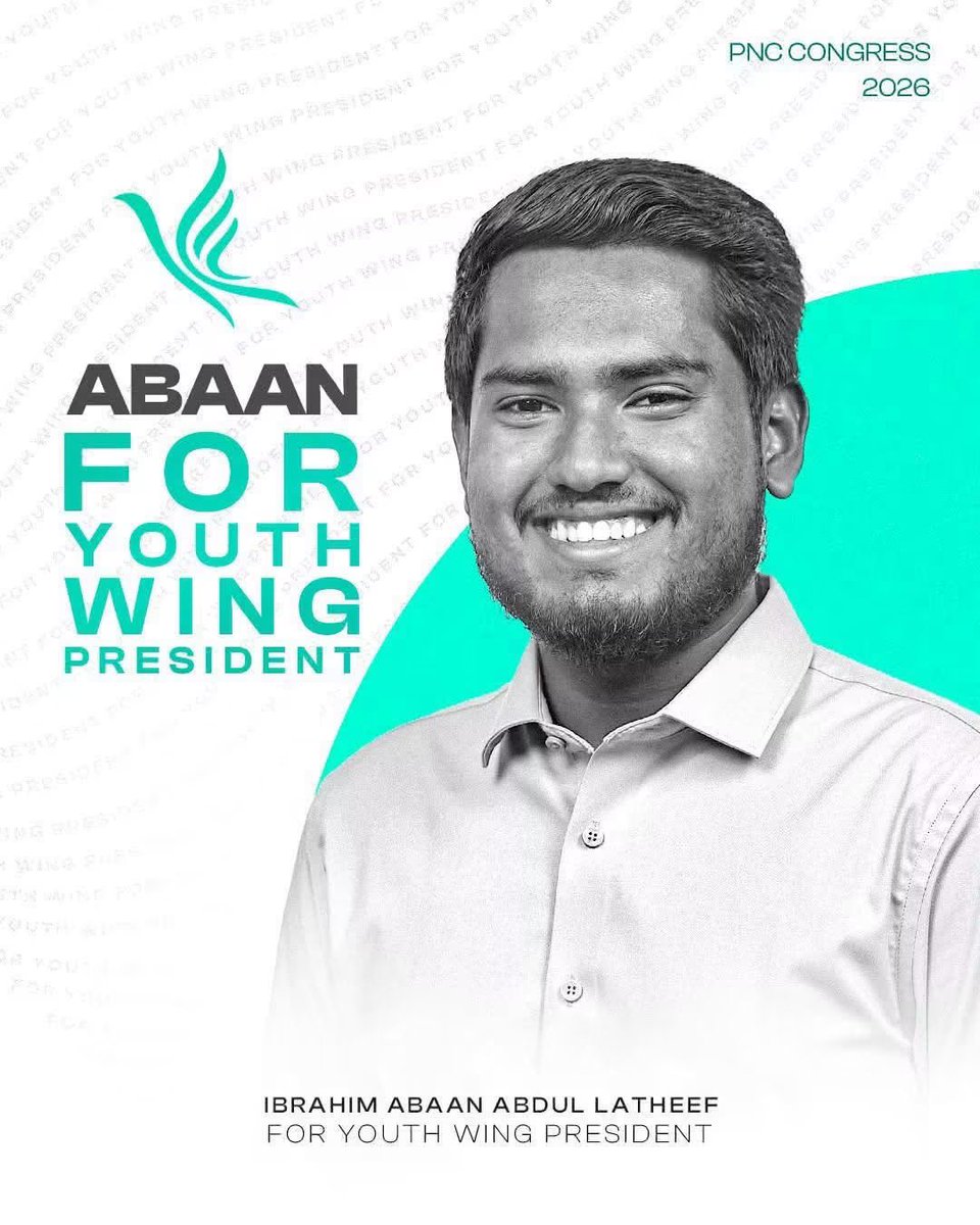 yankeyz2121's tweet photo. ކޮންގްރެސް ޕާޓީގެ ޔޫތު ވިންގުގެ ރައީސް ކަމަށް @IbrahimAbaann  ހޮވަން މީ ހަމަ އެއްވަނަ💯

ޒުވާނުންގެ ޗޮއިސް ވަރަށް ސާފު 👇🏼 https://t.co/Oqci13rNFc
