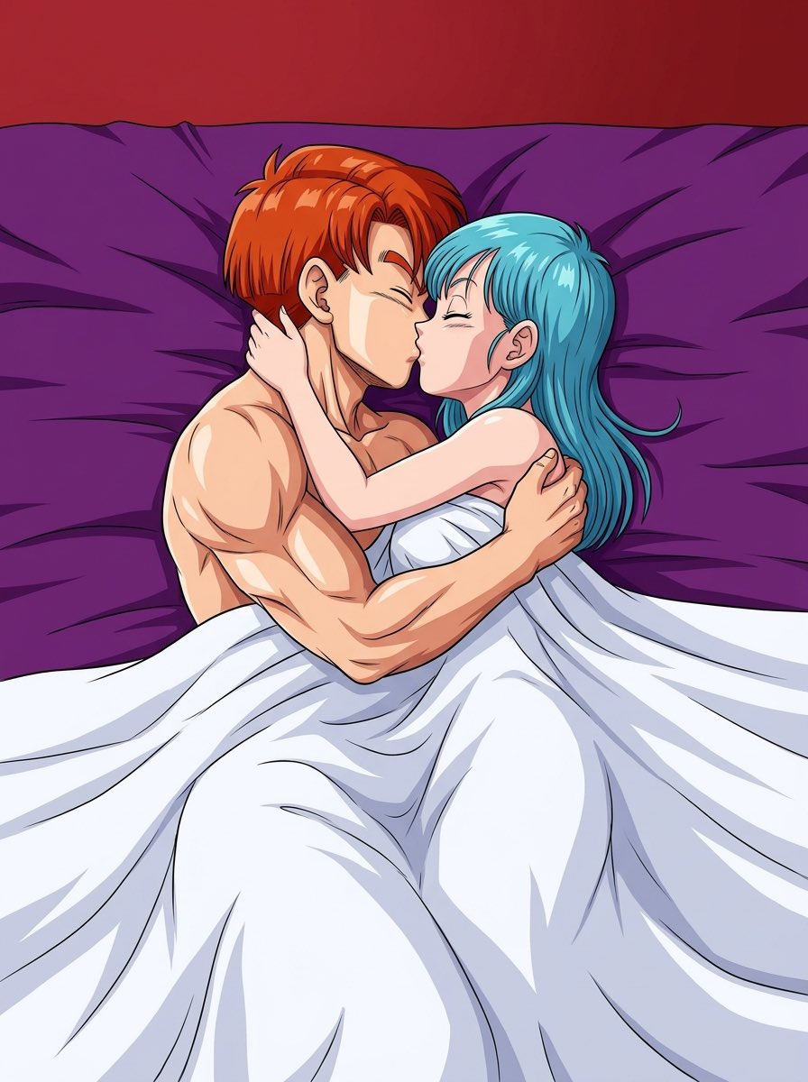 PiratePon's tweet photo. Maron is making out with her new boyfriend that is more then Krillin. #maron #hetero #dragonballz #aiarts #flow #waifuwednesday https://t.co/uUu2lpT8DM