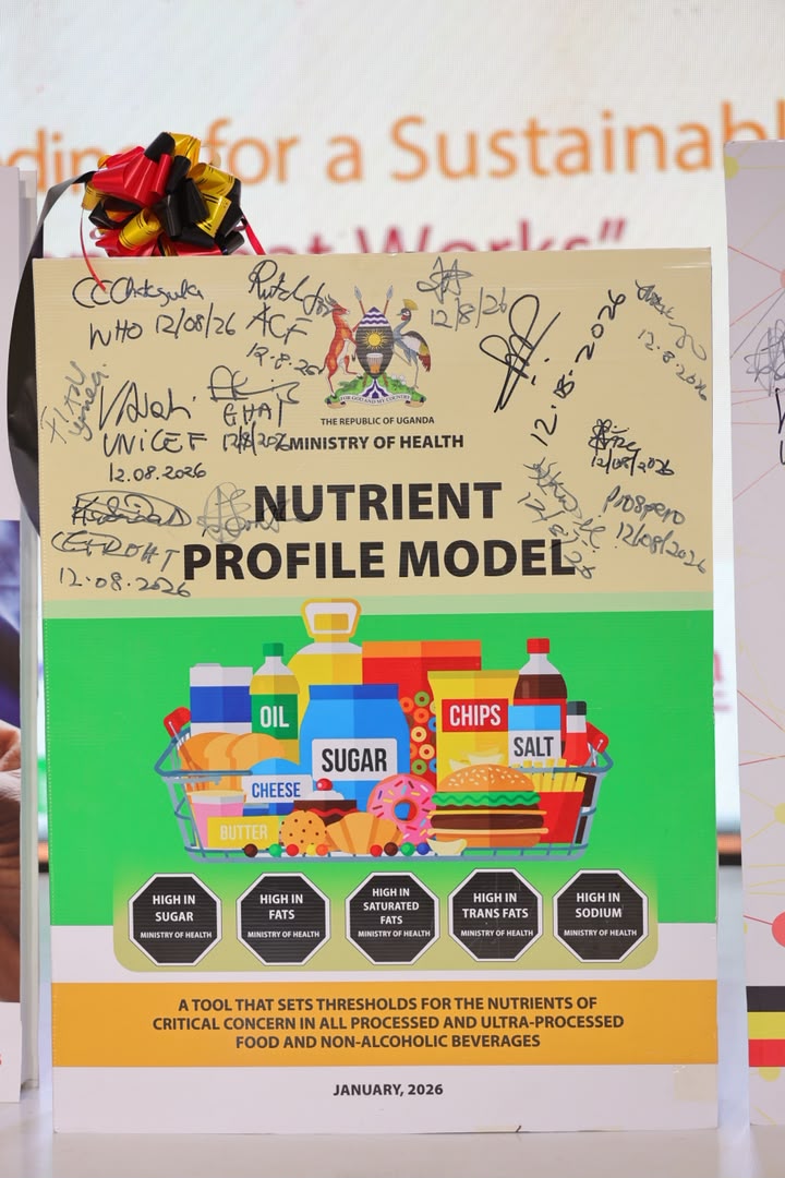 CefrohtUg's tweet photo. We congratulate the @MinofHealthUG on the launch of the Uganda #NutrientProfileModel. 
It is a milestone for public health in this country. The measure of that milestone will be what it delivers for consumers, and that means Front of Pack Warning Labels.
#CefrohtUg #FOPWL https://t.co/yqj50Q0jDM
