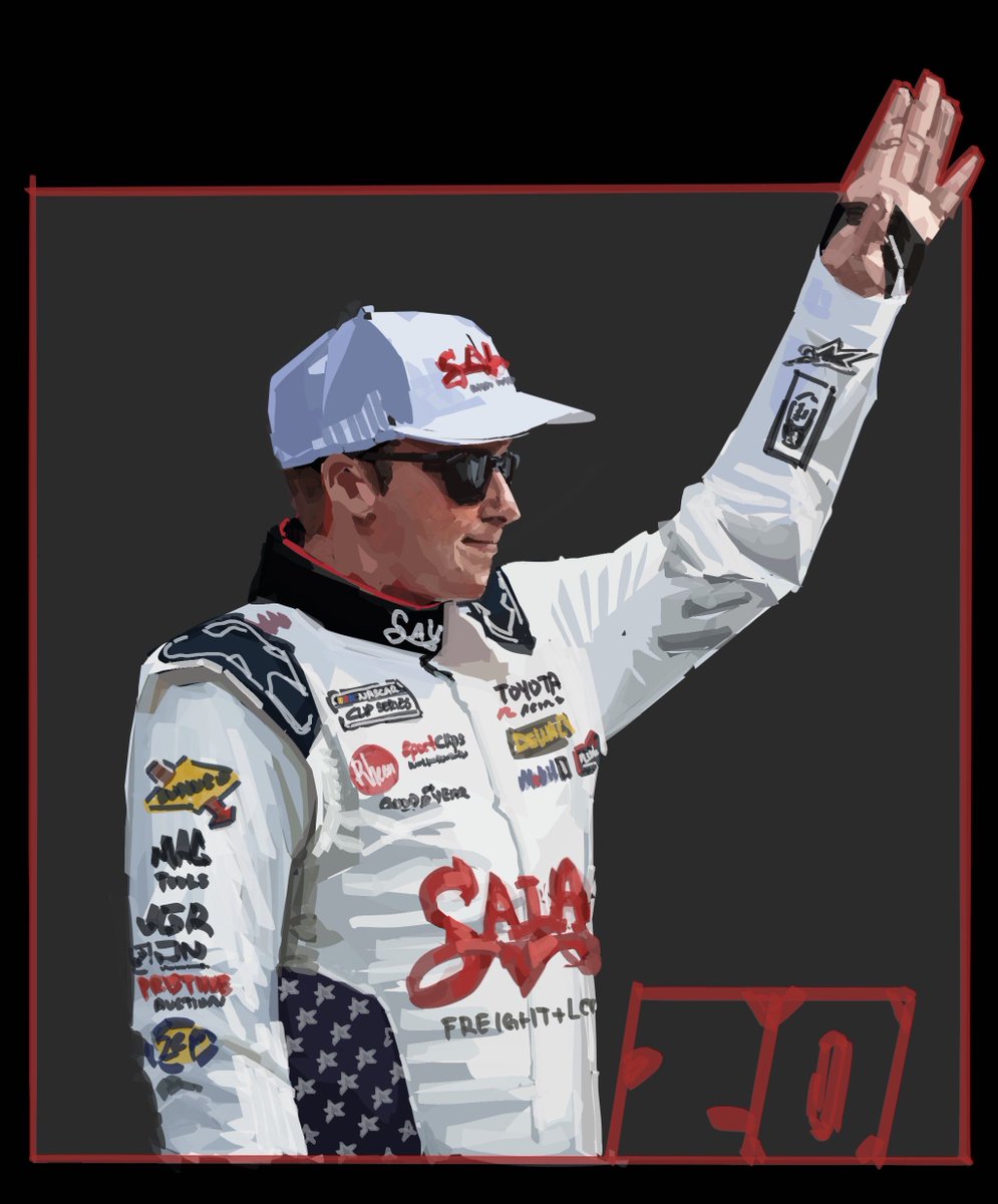 1914europa's tweet photo. my driver putting me through all stages of grief every sunday bro #nascar #digitalart #christopherbell https://t.co/fTBuItooKq