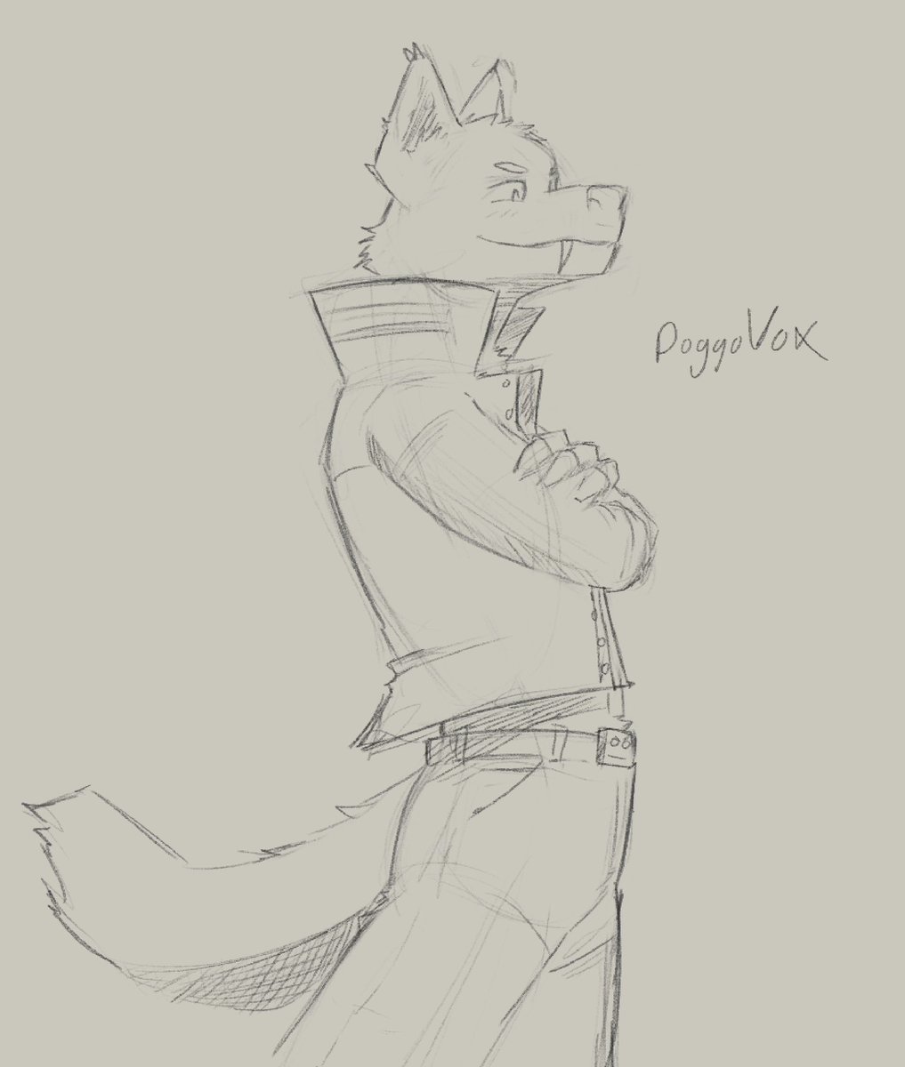 DoggoVox's tweet photo. My friends accused me of being a furry. Then followed me. Fantastic.
#digitalart #sketch #anthro https://t.co/v1mJboKsPh