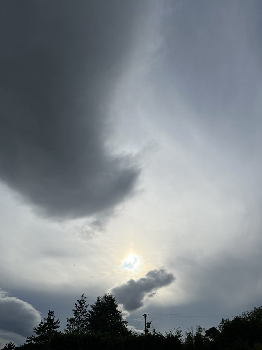 HildaMallow's tweet photo. Caught SOME of the eclipse before the clouds completely came in https://t.co/2xwMGDLK6a