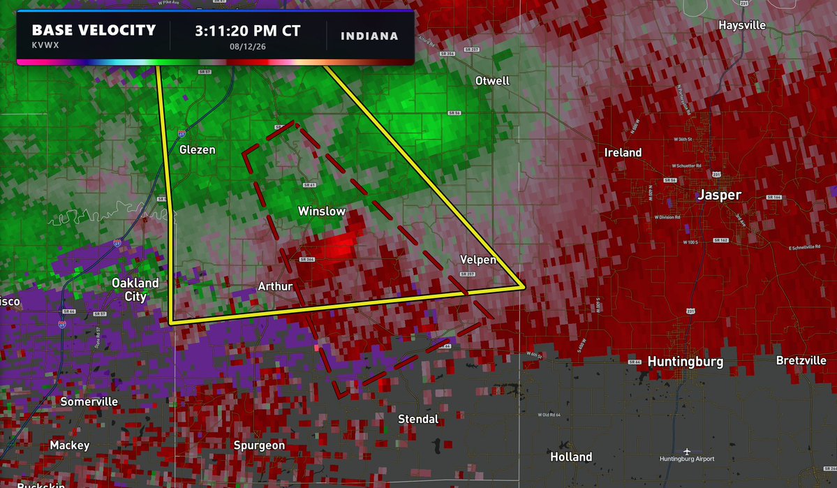 MaxVelocityWX's tweet photo. UNWARNED TORNADO IN PROGRESS near Winslow, Indiana!

Seek shelter immediately if you are in this area! https://t.co/9YCUxRbFjn