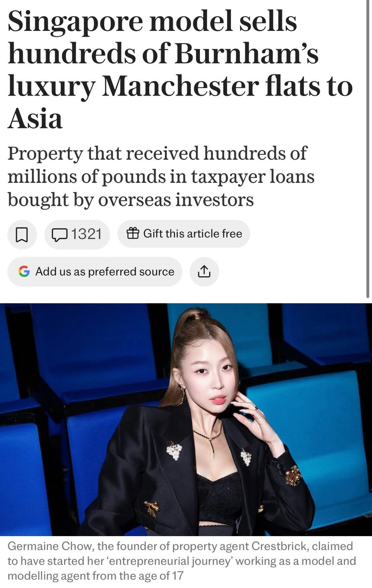 cfdownes_'s tweet photo. British taxpayers funded these developments only for hundreds of the units to be bought by Asian investors.

Property should not be a commodity for foreigners to extract rent from.

The neoliberal housing market consensus must be ripped up. https://t.co/qOibwht8Fu
