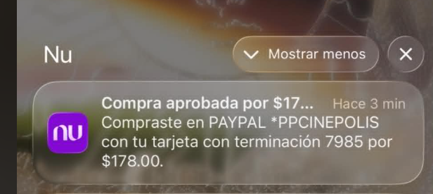 ma_stercard's tweet photo. @Cinepolis Hola, me cobraron un boleto vía paypal, luego me salió un aviso de que no se pudo procesar el pago y no me han devuelto el dinero https://t.co/AnVD1VkDZH