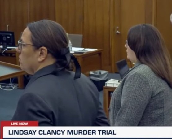Heather_Nos's tweet photo. Anyone else disgusted with these 2 hippos prosecuting Lindsay Clancy? They give me the ick. https://t.co/af9bKyPL4S