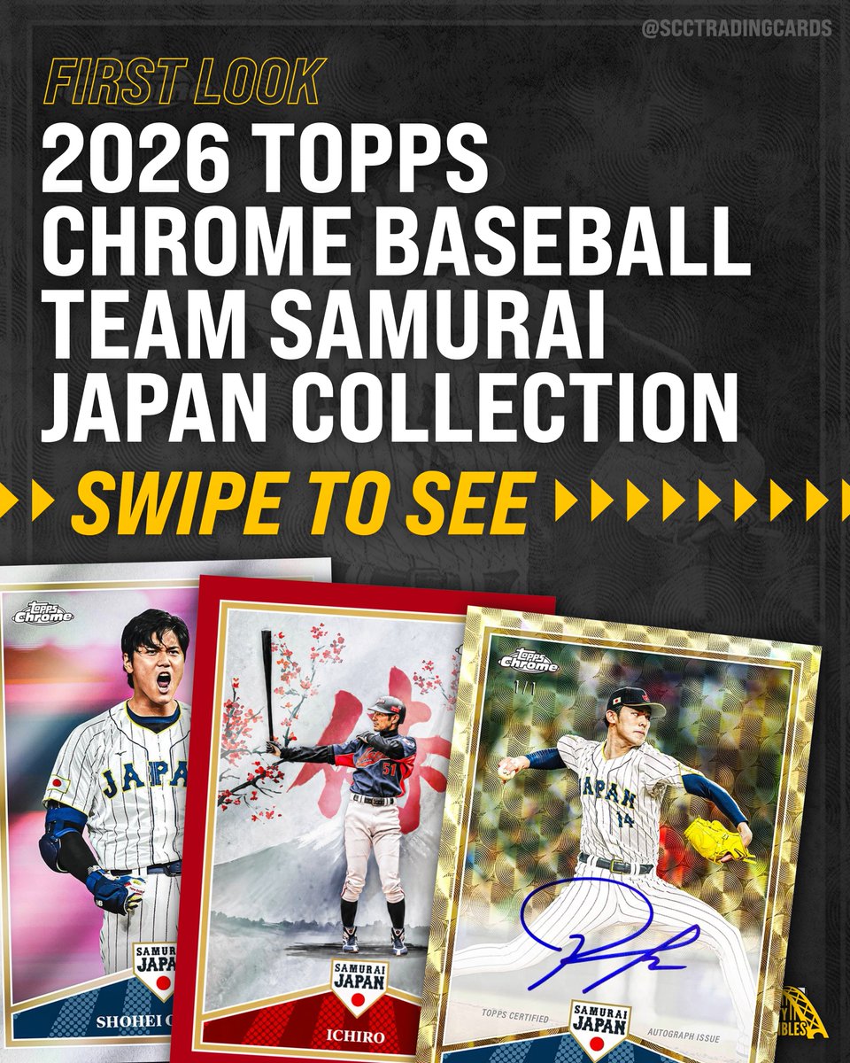 Get ready for 2026 Topps Chrome Baseball Team Samurai Japan