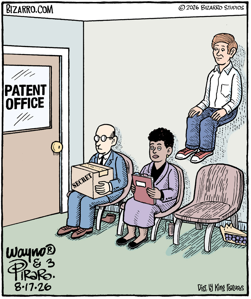 Waynocartoons's tweet photo. Floating an Idea
#comics #cartoons #patent #invention #bizarro #wayno
@ComicsKingdom https://t.co/iKXSfOv3eX