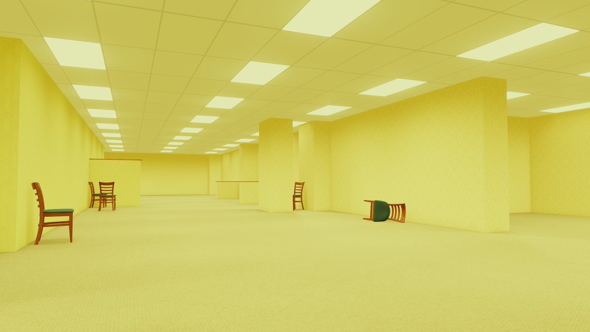 Guestery_'s tweet photo. it just goes on and on... #Backrooms #roblox (ty for the chair model @for_dev_3D i love it🥹) https://t.co/kLWgxcSeQ9