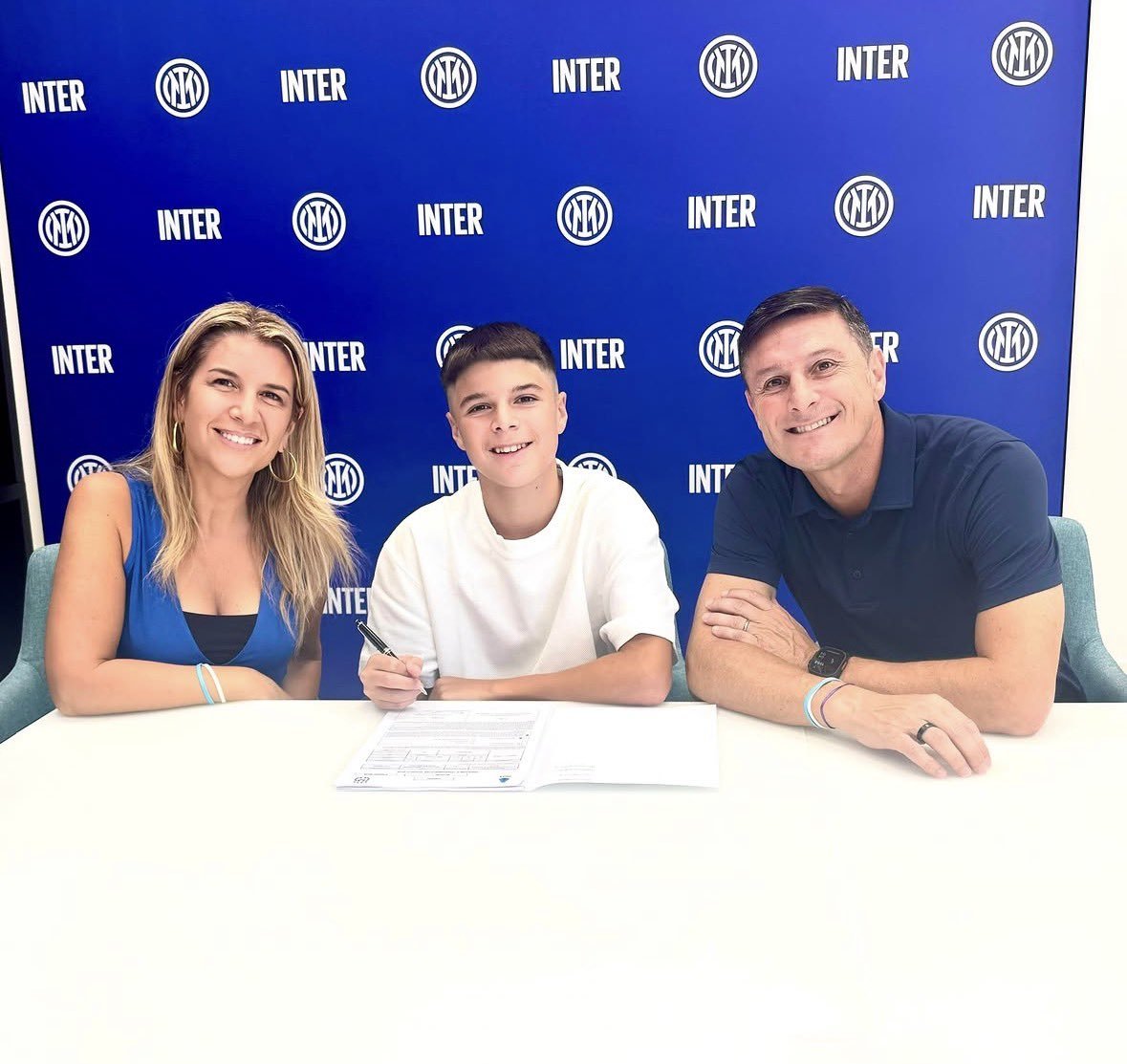 Inter_Xtra's tweet photo. 🚨OFFICIAL: Tomas Zanetti, son of legendary #Inter captain, Javier Zanetti, has joined the club's Under-15 academy side. 🇦🇷🖤💙

HERITAGE. https://t.co/P2BomJbd5j