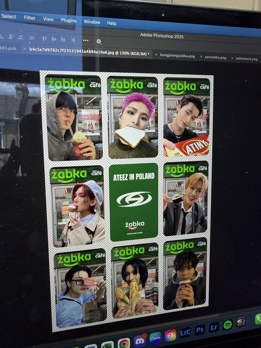 ejtiniz's tweet photo. so I was making freebies for ateez in poland and I created a set of ATEEZ x ŻABKA which should be arriving to me tomorrow, let me know if anyone wants any because I’m happy to share those with peeps 

Żabka is as iconic as Greggs is over here https://t.co/envuVfnXHA