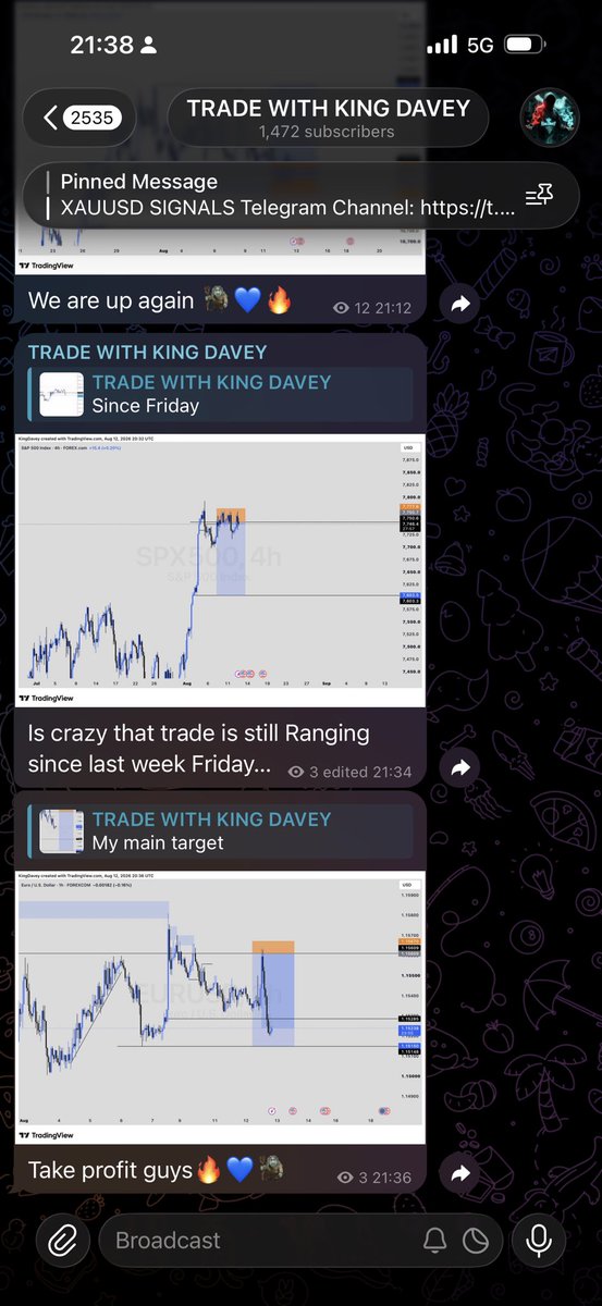 _Davey1_'s tweet photo. I shared all my trades to my Channels you can join 🧌🔥💙 most of the trades are in profits 🔥💙🧌 https://t.co/3W02LR5tgQ