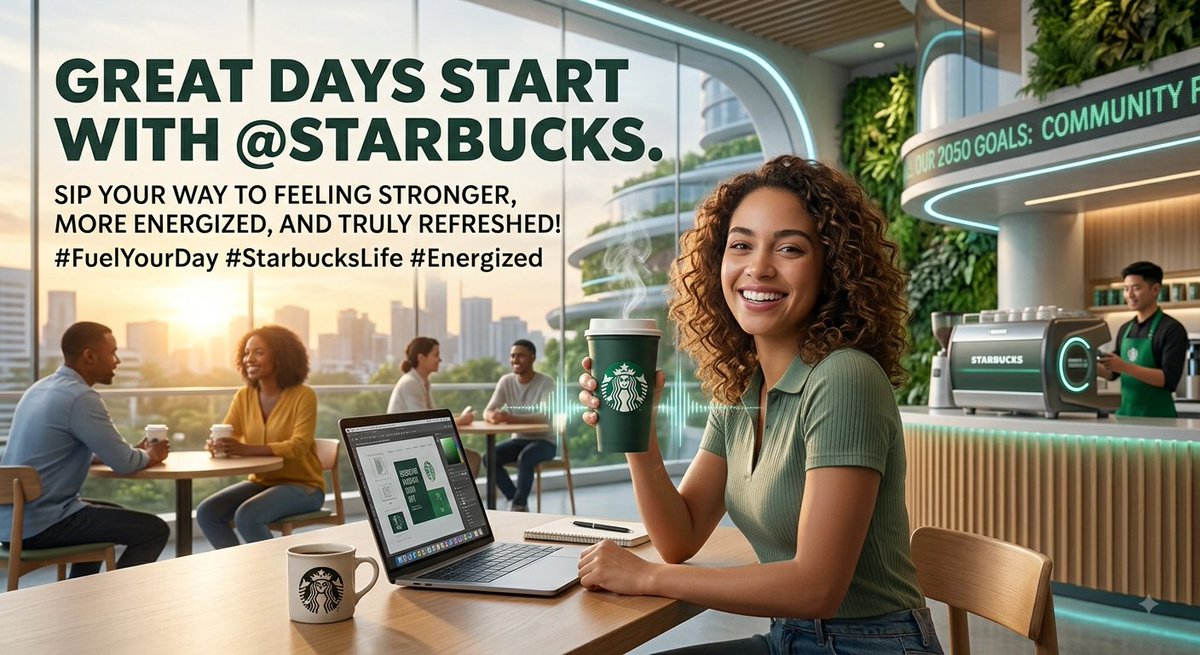 Shoeibasadi's tweet photo. "Start every morning with @starbucks for more than just a quick energy boost. Packed with rich antioxidants, your daily Starbucks coffee keeps you feeling stronger, happier, and full of vibrant energy all day long. Drink quality, live vibrant, and fuel a longer, healthier life with every sip! ☕✨❤️
#Starbucks #Longevity #HealthyLifestyle #StayEnergized"
@Starbucks