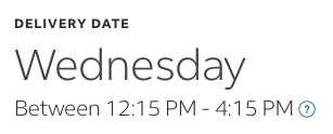 SecBarbie's tweet photo. Yeeaaahhh --- so which Wednesday do you think FedEx is talking about? https://t.co/dcBnpkkjWQ