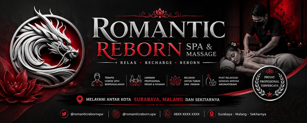 ROMANTIC_REBORN's tweet photo. ROMANTIC REBORN SPA &amp; MASSAGE

➡️ Call Massage Area JATIM 
🛃 PRO TERAPIS [ M 30 ]
♻️ JOB PATNER FANTASI [ SINGGLE/COUPLE]
🔰 Oil sensual Massage 

☎️ DM OR WA 

♾️ DOKUMENTASI MASSAGE FULL / LENGKAP DI SHARE KHUSUS MEMBER GRUB TELEGRAM ✅️ JOIN 👇

https://t.co/k914VrqR8D https://t.co/C78RbaYkME