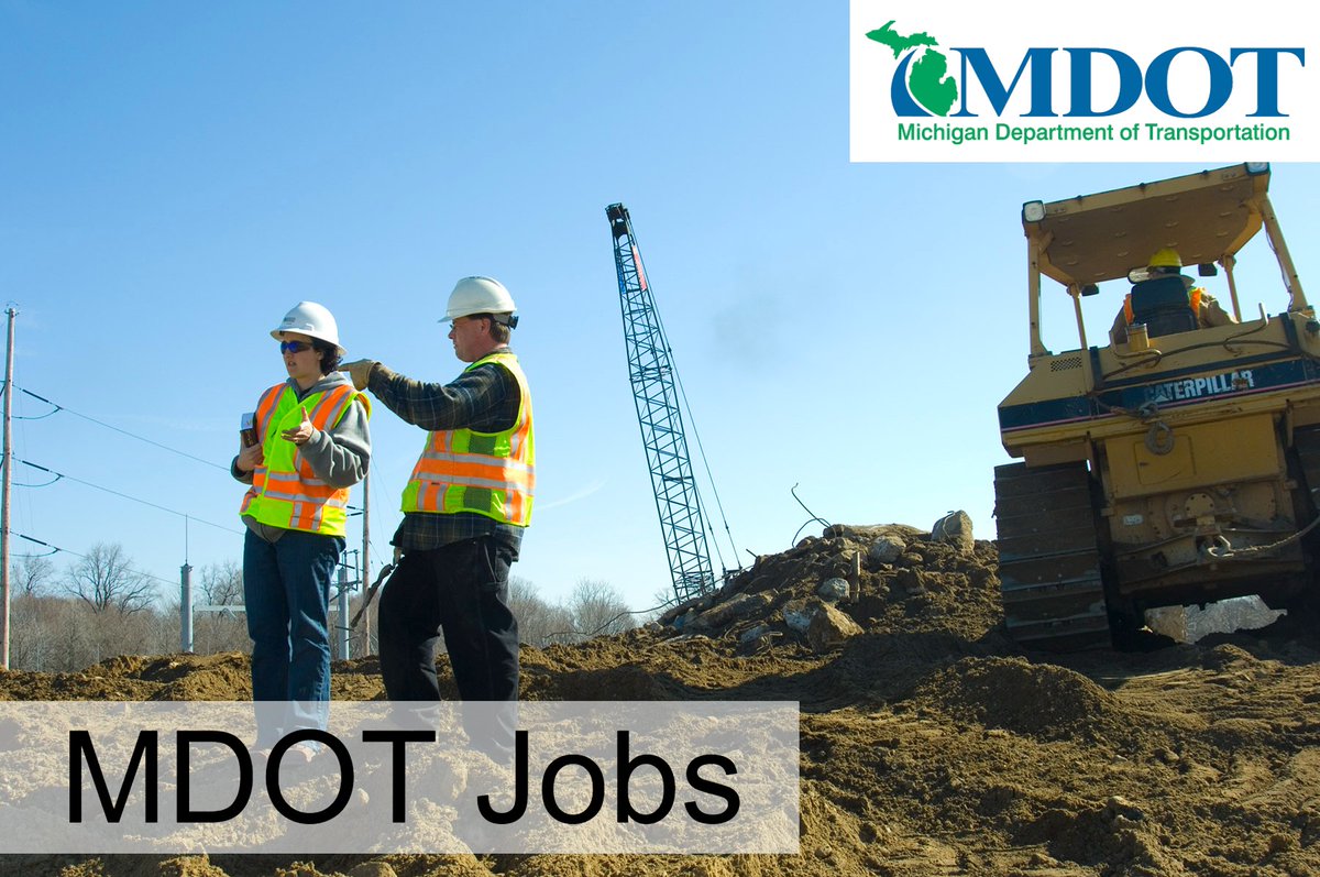 MichiganDOT's tweet photo. MDOT has the following open positions:
#Lansing:
- Transportation Planning Mgr ($36.79-54.12/hr): https://t.co/mky1MTXyRL
- Dept Analyst ($25.85-40.51/hr): https://t.co/M7pKqfDlGh

Transportation Tech in #MtPleasant ($30.63-44.30/hr): https://t.co/vt5BVuQO2S

#MDOTJobs #MIGovJobs https://t.co/Fs5seChfg5
