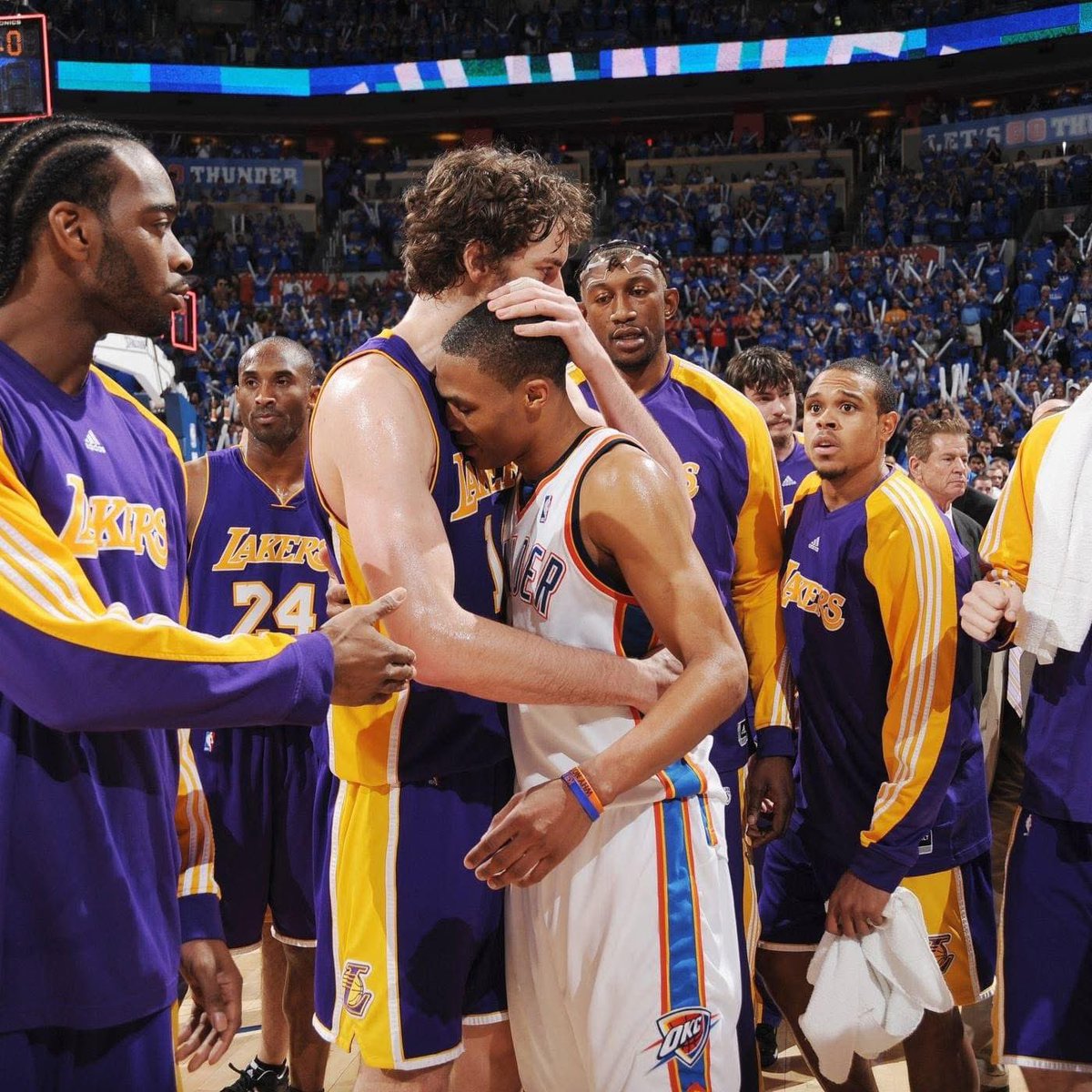 paugasol's tweet photo. Some careers need no words. Congratulations, Russell 🤝 https://t.co/OvcPjmqr0T