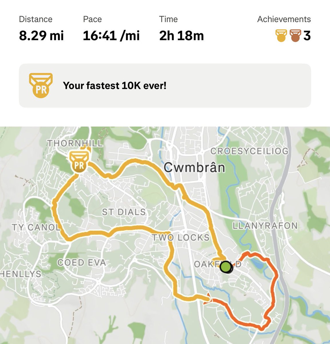 MyRefreshRate's tweet photo. Not fast at all, but just wanted to pace for the distance. This was also 50 mins of hills 🥵 578ft elevation ⛰️ #Running #Beginner 🏃💨 https://t.co/NcJ2Pe64rb