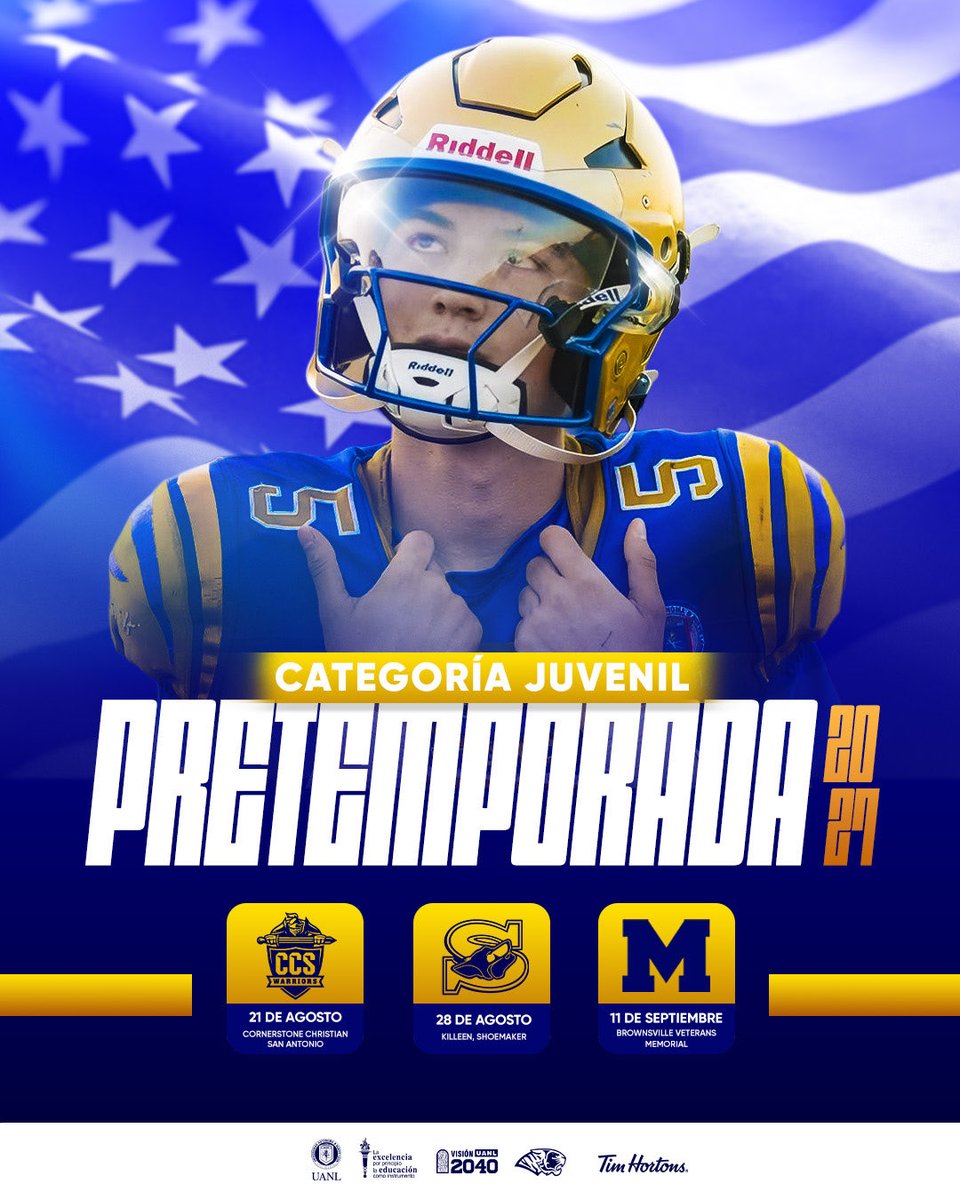 UANL_Autenticos's tweet photo. ¡Auténtico! Nuestra Categoría Juvenil inicia su preparación para la Temporada 2027, te presentamos el calendario de los encuentros que tendrán en USA 💪🏻🇺🇸

#serautentico #ATJuvenil https://t.co/AfIVyVC8ml