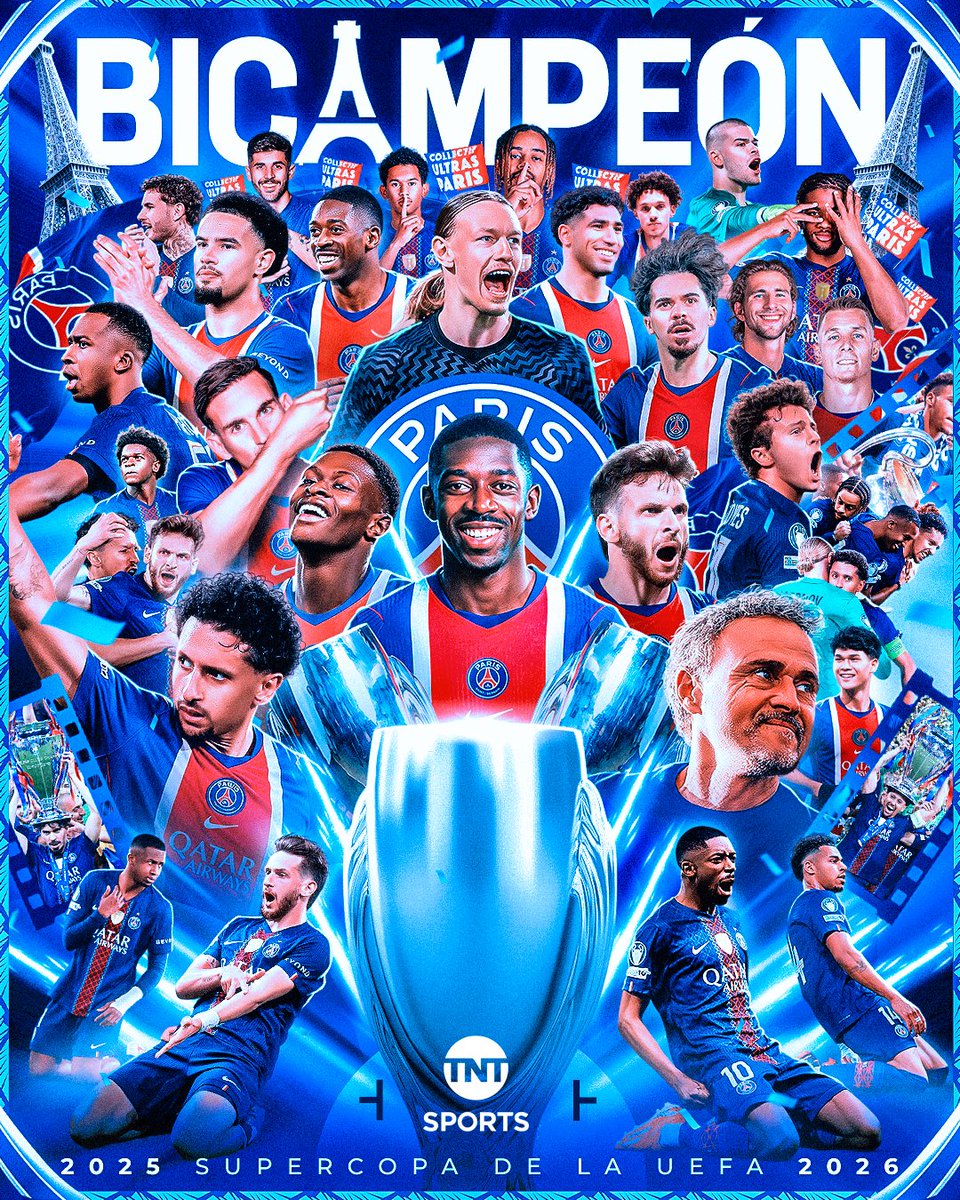 tntsportsmex's tweet photo. ¡PSG SIGUE DOMINANDO EUROPA! 🇫🇷

Paris Saint-Germain defendió su corona y repitió el título de la #SupercopaXTNTSports, tras vencer a Aston Villa en Salzburgo. 🥵🏆

📲 @HBOMaxLat: https://t.co/JQG7BTvG44
📺 @TNTLA

#SuperCup | #TNTSportsEnHBOMax https://t.co/EwGhFeVDTC
