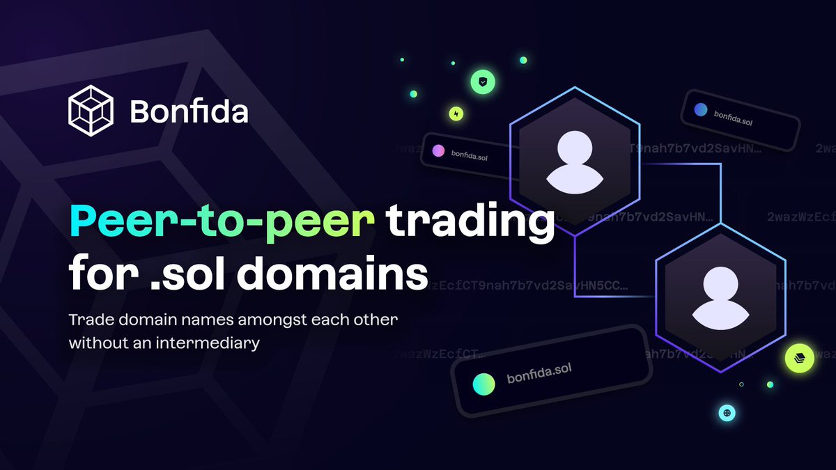 TheFidaNetwork's tweet photo. 1/PEER-TO-PEER TRADING FOR SNS🧑‍🤝‍🧑

P2P trading takes place exclusively between 2 individuals. These trades can either be domain-only or SOL-included to make the offer more attractive  

It includes: 
✅Shareable trade links 
✅Counteroffer abilities 
✅Trade summaries &amp; more https://t.co/q3rWXgUy0B