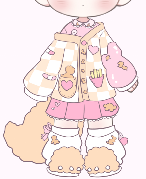 NamiTheDino's tweet photo. o my goshy this nuggie outfit i just made EKE!! >w< she looks like she dipped her hand in pepto bismal (the best drink owo) ✨🦖🩷 https://t.co/Ajf6z9YFuP