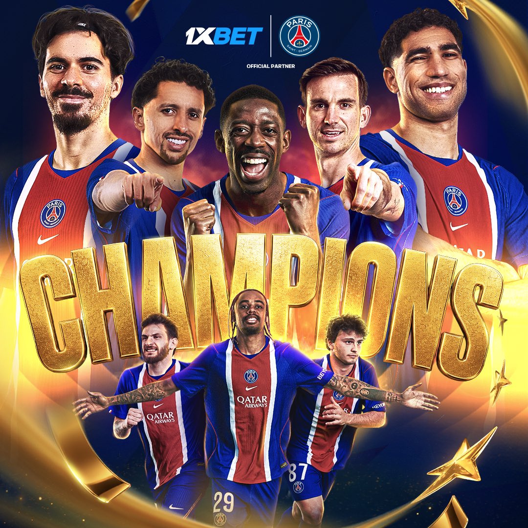 1xBet_Eng's tweet photo. Super team. Super Cup winners 🏆

Congratulations to our partners PSG 

Well deserved ❤️💙 https://t.co/986yLZ9LfA
