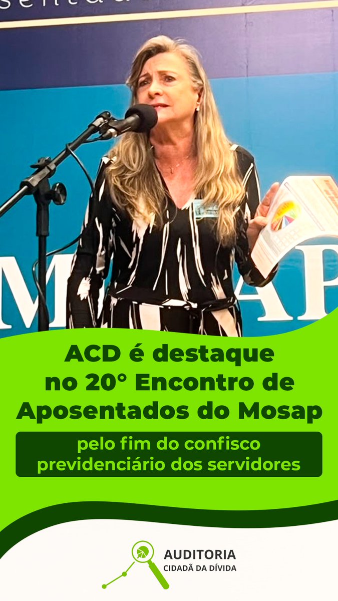 AuditoriaCidada's tweet photo. Trabalho da ACD é destaque no Encontro Nacional contra o confisco previdenciário incidente sobre servidores
https://t.co/CbULmC3LTK https://t.co/GQK3xhYhAe